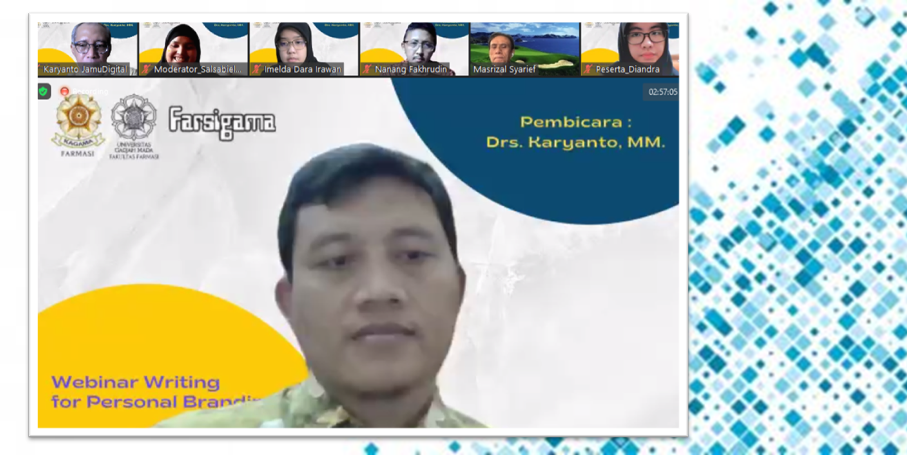 Dekan Farmasi UGM dan Ketua Kagama Farmasi:  Personal Branding Menunjang Karir Profesional Dekan Farmasi UGM dan Ketua Kagama Farmasi:  Personal Branding Menunjang Karir Profesional